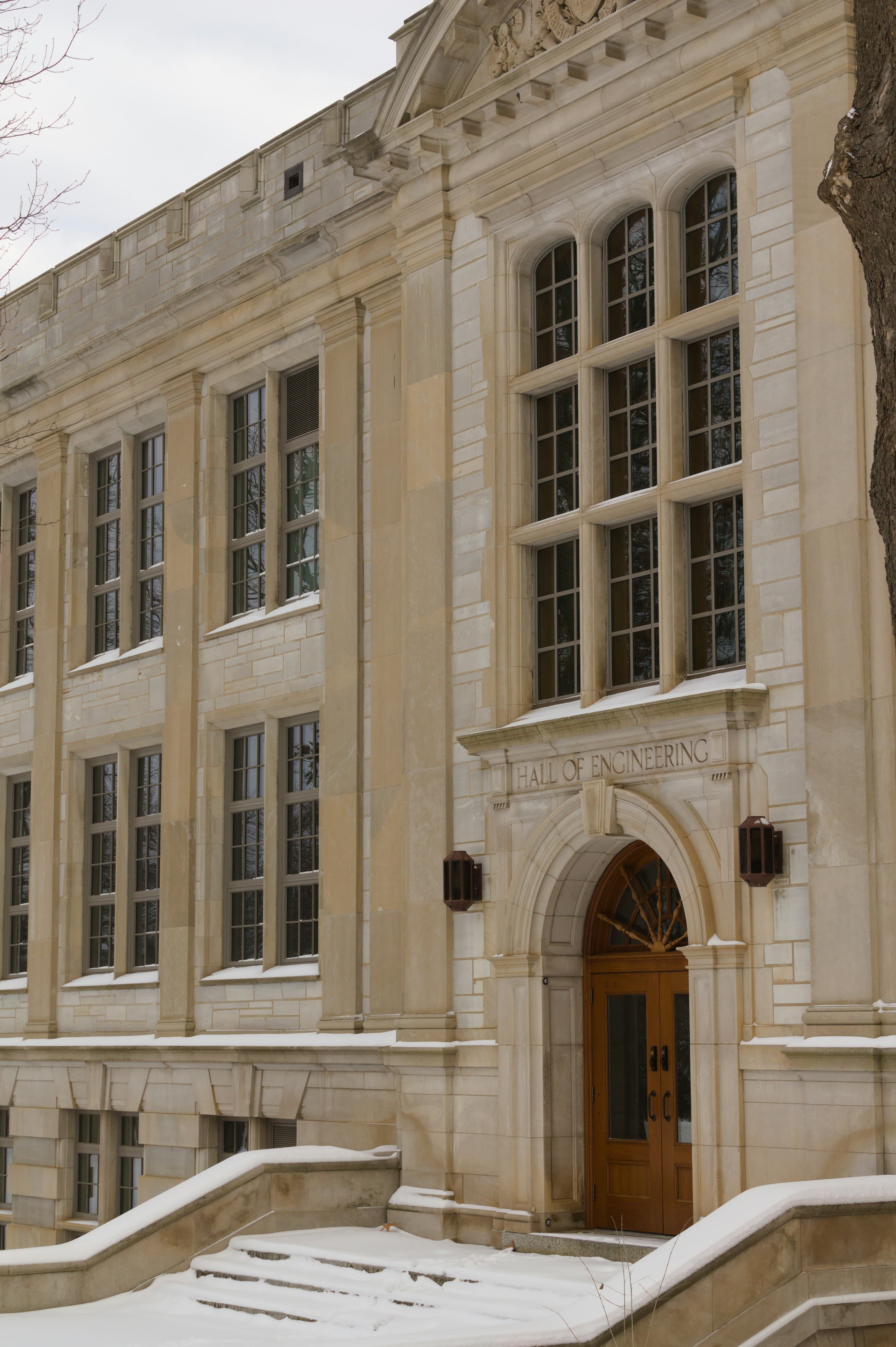 University building entrance